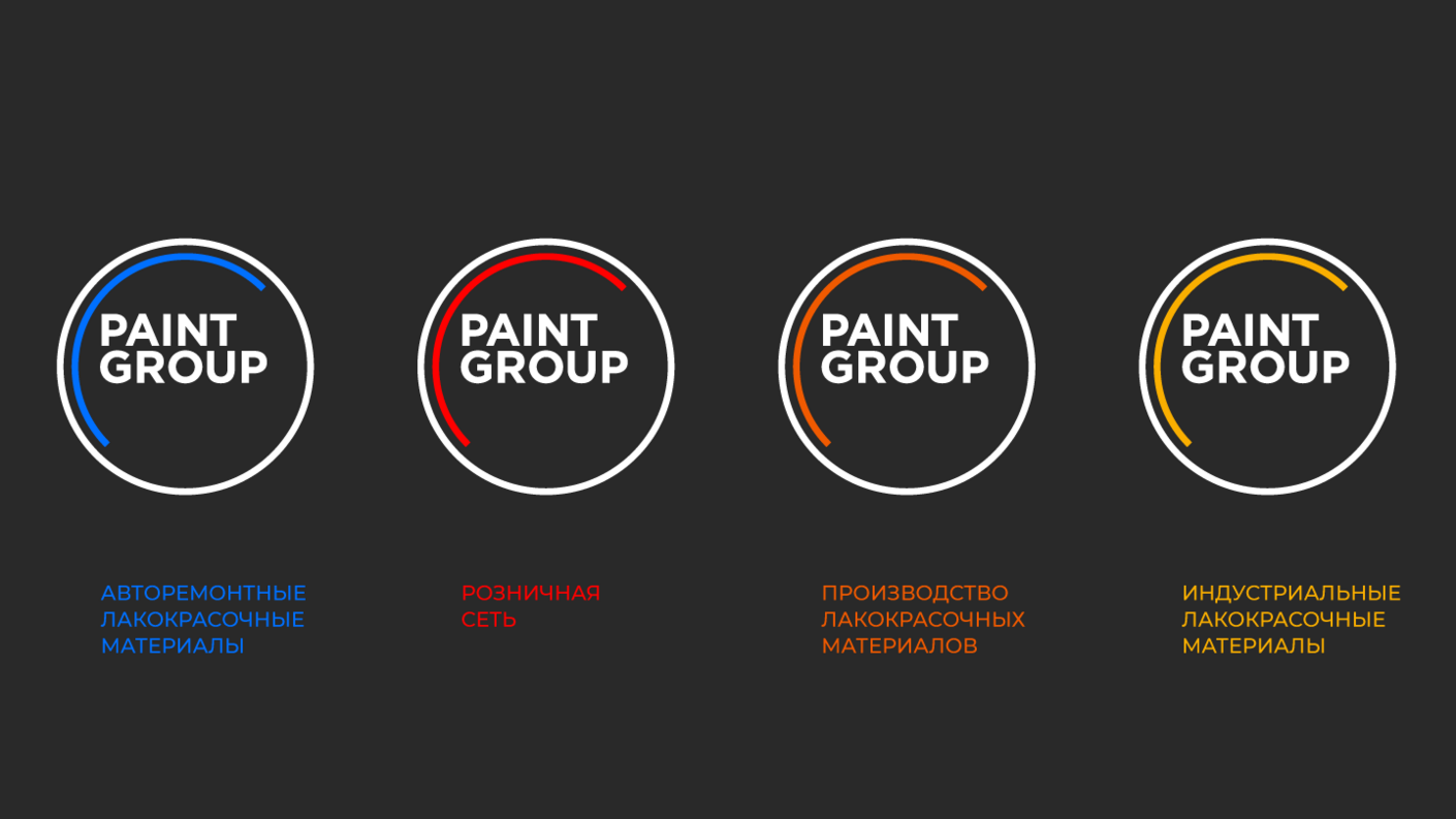 Создание бренда Paintgroup, партнерский проект - hsedesignlab.ru