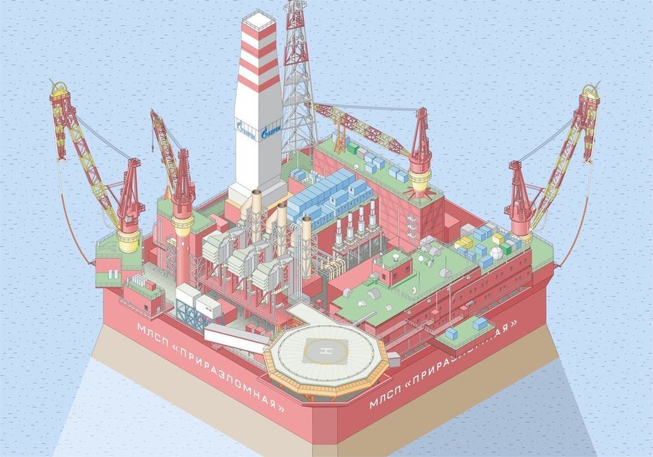 Интерактивная карта для компании «Газпромнефть»