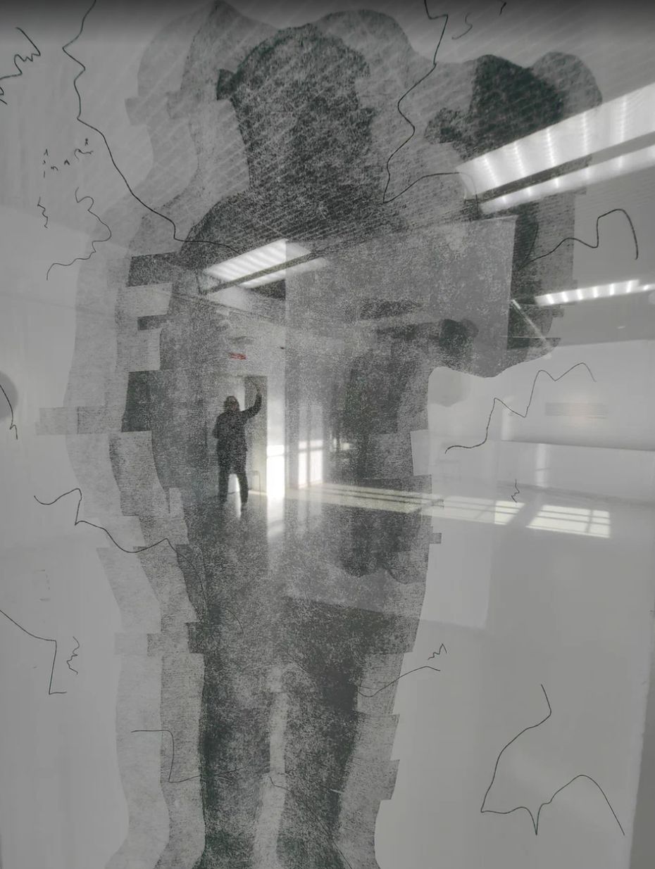 Алиса Колеватых. «Есть контакт?». 2022. Ткань, цифровая печать