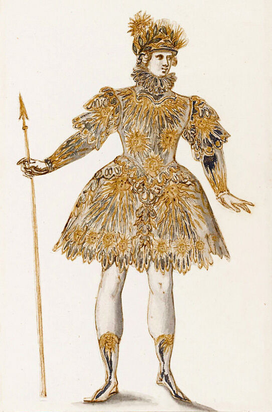 Анри де Жиссе. Костюм Аполлона для Людовика XIV. «Королевский балет ночи». 1653