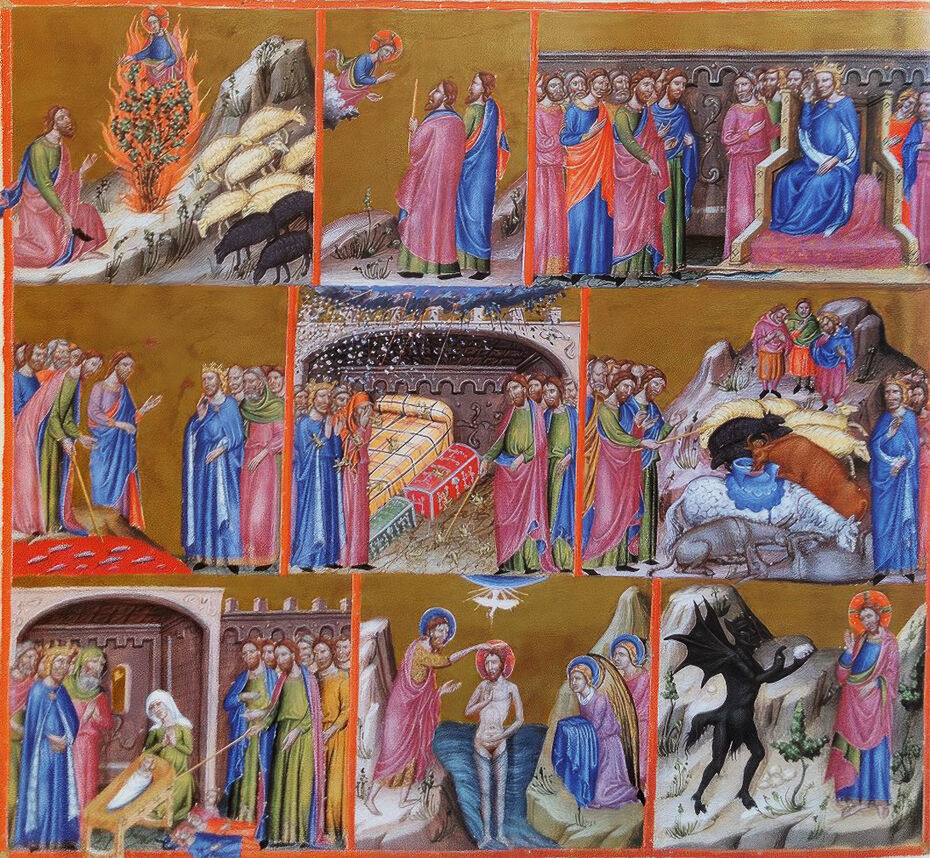 Ил. 1. Феррер Басса. Большая Кентерберийская псалтирь. 1330–1340-е. Национальная библиотека Франции, Париж