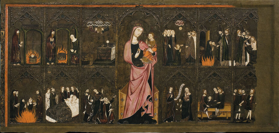 Ил. 5. Фронталь Тела Христова. Ок. 1335–1345. 106,5 × 223,2 × 9,3. Национальный музей каталонского искусства, Барселона
