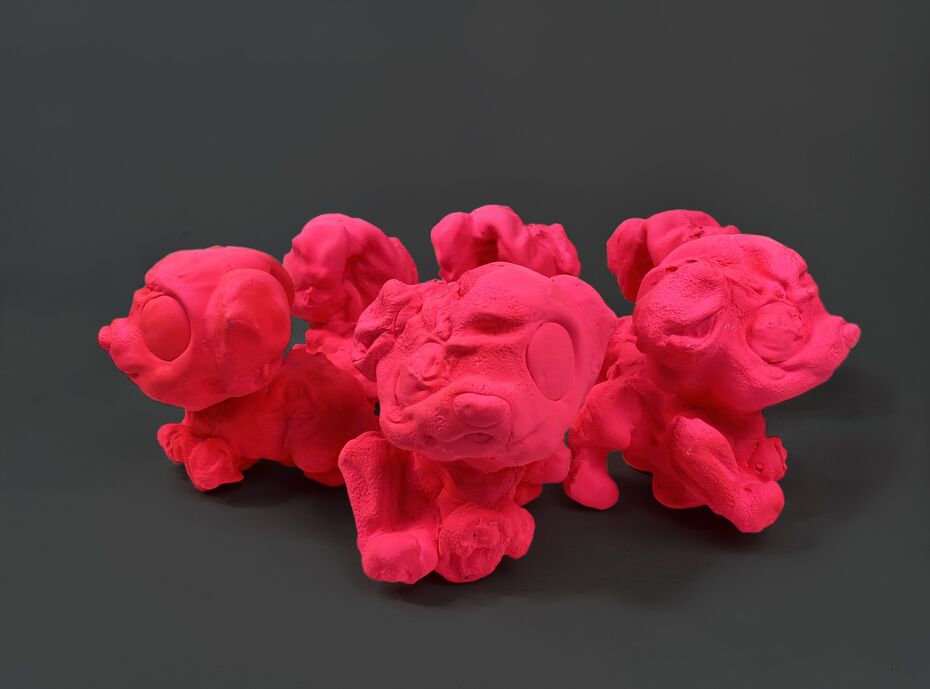 Ника Цветочек, «Ещё лучше». Гипс, аэрозольная краска