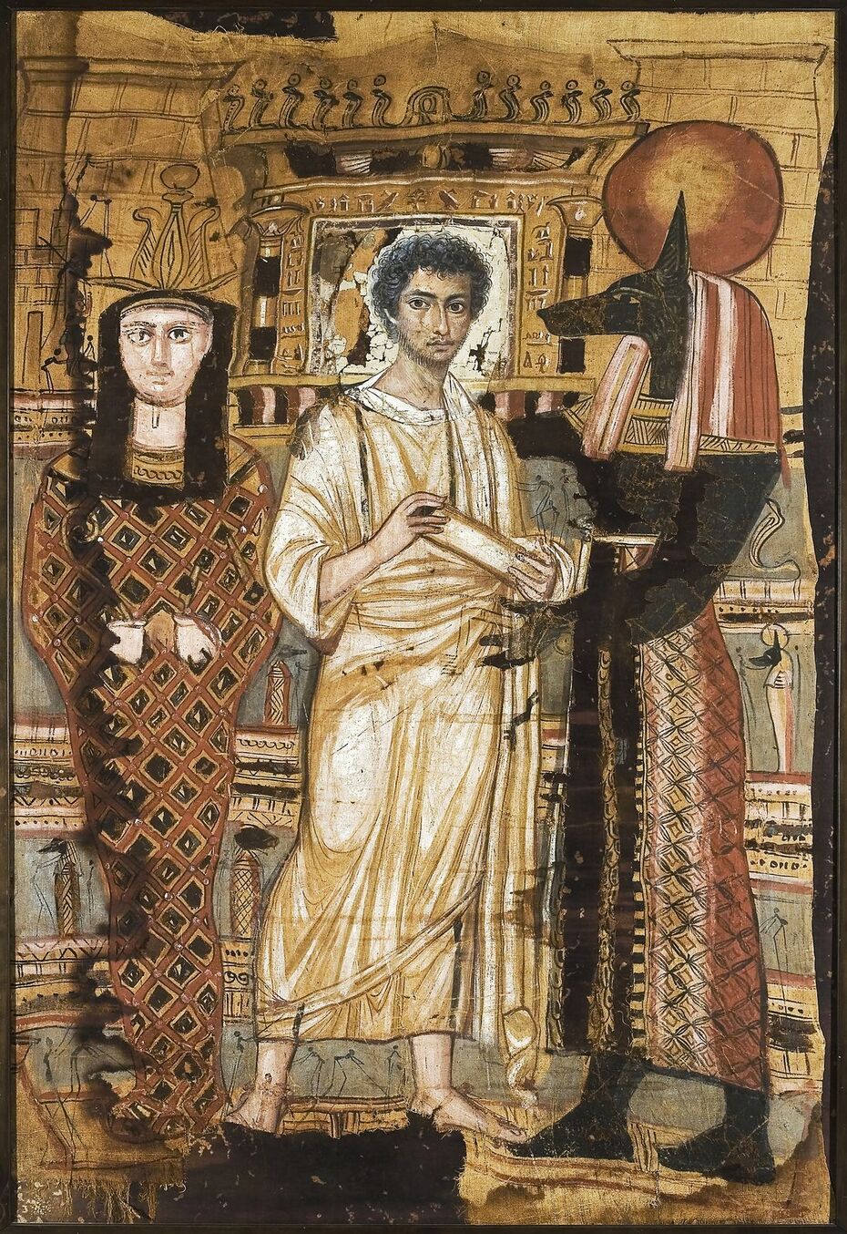 Ил. 13. Погребальная пелена молодого мужчины. Втор. пол. II в. ГМИИ, Москва