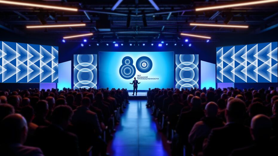 Айдентика 80-летия атомной промышленности для ГК Росатом