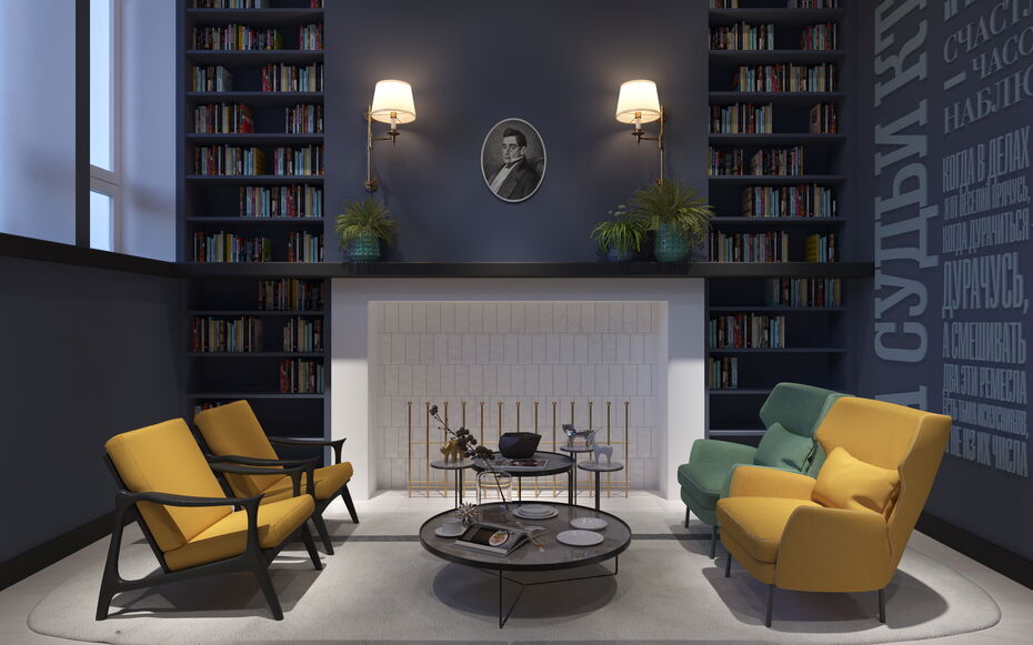 Концепция интерьеров библиотеки им. Грибоедова